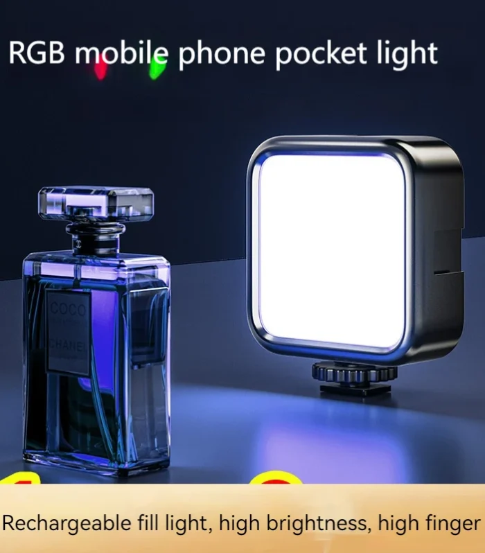 Mini RGB Phone Fill Light – Portable 3-Color Soft Light for Selfies & Video